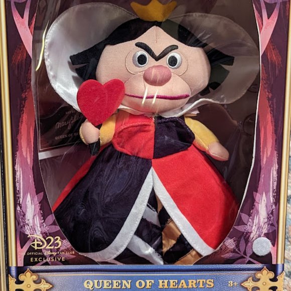 Disney's D23 Exclusive Queen of Hearts plush doll New in box - Picture 1 of 8